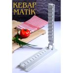 Kebapmatik Adana Urfa Kebap Kalıbı Aparatı - Kıyma Dilimleyici Gri