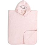 Keby Bebek ve Çocuk Bambu Havlu Panço-Bornoz-Plaj Havlusu - Pembe - 4 - 6 Yaş