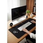 Keçe Bilgisayar Mouse Pedi 100x44 cm Siyah Renk Çalışma Masası Düzenleyici 3 mm Kalınlık Masa Üstü Düzenleyici Mat