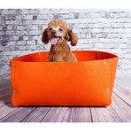 Keçe Köpek Yatağı Jakuta Turuncu
