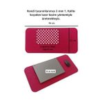 Keçe Masa Üstü Mouse Pad ve Bilgisayar Düzenleyici 70X32 cm – Antibakteriyel Mat, Doğal Keçe Mat, Masa Koruyucu Altlık, Ofis ve Ev Için Minimalist Tasarım (Fuşya) - standart