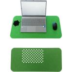 Keçe Masa Üstü Mouse Pad ve Bilgisayar Düzenleyici 70X32 cm - Antibakteriyel Mat, Doğal Keçe Mat, Masa Koruyucu Altlık, Ofis ve Ev Için Minimalist Tasarım (Yeşil)