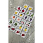 Keçe Üzeri Nakışlı Araç Zeka Kartları– Hafıza Kartı - Montessori Eşleştirme Oyunu– Ilk Oyuncak -Bebek Oyuncakları – 1 Yaş ve Üzeri Eğitici Oyuncak - 18 Parça Eşleştirme Seti - MEYVELER