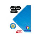 KeçeBizde GÖK MAVİ KALIN KEÇE 3 MM 50 X 100 CM EBATINDA