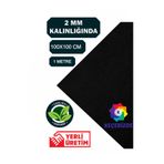 KeçeBizde KALIN SİYAH 2 MM KALINLIĞINDA 1 MT