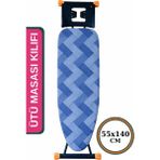 Keçeli Ütü Masası Kılıfı 55X140CM, Ipli Stoperli, Şık ve Kullanışlı Bezi - Ahşap - Ceviz - Seçenek 1