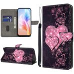 KEDBBAO Motorola Moto G15 / E15 /G05 için Cep Telefonu Kılıfı Kılıf Desen Kapaklı Kılıf Moto G15 için Deri Çanta Kılıf Flip Magnet Motifler Cüzdan Koruyucu Kılıf Motorola G15 için Kılıflar, Aşk