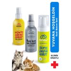 Kedi Bakım Ürünleri Seti, Şampuanı, Nano Gümüş Sağlık Hijyen, Uzaklaştırıcı Tuvalet Eğitimi Spreyi