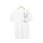 KEDİ BASKILI KISA KOLLU REGULAR KALIP YAZLIK KADIN TSHIRT