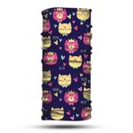 Kedi Desenli Bandana Boyunluk, Çok Amaçlı Boyunluk, Bandana, Esnek Yüz Maskesi, Spor Outdoor, Kafa Bandı, Erkek Bandana, Kadın Bandana…