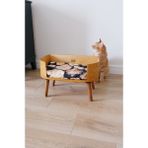 Kedi Evi Ahşap Doğal Dekoratif - Kahverengi