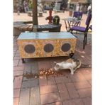Kedi Evi Kedi Yuvası Iç ve Dış Mekan Isı ve Su Yalıtımlı 90X36X38 cm Ayaklı