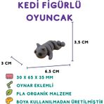 Kedi Figür - 3D Sevimli Evcil Hayvan Oyuncak