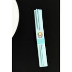 Kedi Figürlü Metal Chopstick Mavi