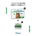 Kedi iç dış anti organizma 2'li bakım seti Tablet&Damla