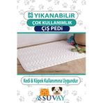 Kedi Köpek Çiş Pedi Sıvı Geçirmez Yıkanabilir Emici 60x90 Cm
