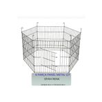 KEDİ KÖPEK EVİ KÖPEK KEDI TAVSAN Çiti Kafesi 63cm X 48cm - 6 Parça Panel Çit- Siyah Renk