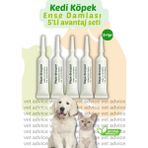 Kedi Köpek Parazit Tüy Bakım Bitkisel Damlası 5'li Set %100