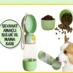 Kedi Köpek Portatif Seyahat Amaçlı Suluk ve Mama Kabı