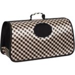 Kedi Köpek Taşıma Çantası Portatif Fermuarlı Jumbo Marka 48X22X26 - Gri - Siyah - 48 x 22 x 26 cm