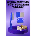 Kedi Köpek Tüy Bit Pire Toplayıcı Toplama Temizleme Tarağı Tarak Seti 4'lü Se - NAJM9211-557