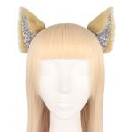 kedi kulak saç çember Cosplay sahne performans hayvan kulak canlı saç aksesuarları modellenebilir kedi kulak saç çember (haki)