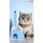 Kedi Kumu Küreği Ve Platformu Mavi