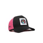 Kedi Logolu Cordura Siyah-Pembe Trucker Şapka