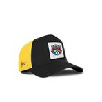 Kedi Logolu Cordura Siyah-Sarı Trucker Şapka