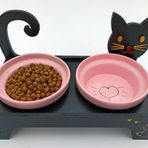 Kedi Mama Kabı Pembe