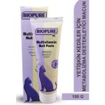 Kedi Multivitamin Desteği, Metabolizma Güçlendirici - Biopure Multivitamin Malt Paste (100 G)