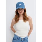 Kedi Nakışlı Denim Şapka 1914006-23080