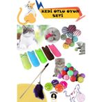 Kedi Nanesi Kokulu Peluş Oyuncak , Sarma Top , Olta , Renkli Top , Çıngıraklı Top