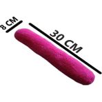 Kedi Oyuncağı Sarılma Yastığı 30 cm Peluş Uyku Oyuncağı Fuşya Renkli Kedi Otlu Model