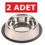 Kedi Paslanmaz Celik Mama Kabi Su Kabi 2 Adet 200 Ml 8 Oz