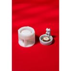 Kedi Tealight Mumluk Silikon Kalıp