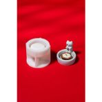 Kedi Tealight Silikon Mumluk Kalıbı