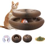 Kedi tırmalama tahtası – Magic Organ kedi kazıma tahtası, tırmalama tahtası, kedi oyuncağı, kediler için katlanabilir tırmalama kartonu, geri dönüştürülmüş oluklu kağıt, etkileşimli katlanabilir tırmalama oyuncağı