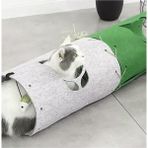 Kedi Tüneli 3 Lü Eklenebilir Fonksiyonel Evcil Hayvan Oyuncağı Tüneli Md8 - Gri