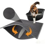 Kedi Tuvalet Önü Kum Toplayıcı Temizleyici Elekli Gri Paspas (K0)