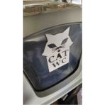 Kedi Tuvaleti Kapı Yazısı ( Cat Wc ) 12X10 cm Pla Malzeme