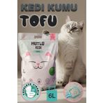 KEDİ VE ARKADAŞ Tofu Organic Litter Topaklanan Organik Kedi Kumu,tozsuz, Kokusuz, Tuvalete Atılabilir 6 L Mutlu Kedi