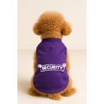 Kedi ve Köpek Kıyafeti & Elbisesi - Mor Security Atlet - 6XL