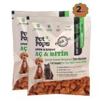 Kedi ve Köpekler için %100 doğal Aç-Bitir Mama - Dondurularak Kurutulmuş Dana Ciğer - 2 * 10gr