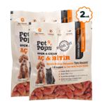 Kedi ve Köpekler için %100 doğal Aç-Bitir Mama - Dondurularak Kurutulmuş Tavuk Yürek - 2 x 10gr