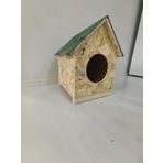 Kedi yuvası kedi evi çatılı şıngıl kaplamalı