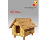 Kedigram Kedi Kulübesi Su Geçirmez Tek Katlı Kedi Evi Bej