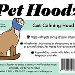 Kediler için Pet Hoodz, Anksiyete, Bakım, Kulak Muffleri, Kedi Kulak Koruması, Sakinleştirici, Kulak Sıkıştırma, Evcil Hayvan Kapüşonlu, Kedi Kapüşonlu, Kediler için Yumuşak Genişletilebilir Kumaş,