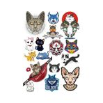 Kediler Sticker Set-6 13 Parça Telefon, Tablet, Defter, Laptop Sticker