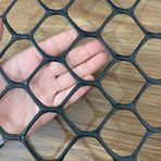 Kediler ve Köpekler için Bahçe Güvenlik Ağı, Balkon Korkuluk Koruyucu Plastik Bebek Korkuluk Siyah/Gri Tırmanma Tesisleri için Kafes 0,5 x 3 m (1,6 x 10 ft)
